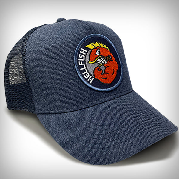 RAGING ABE'S 'FLYING HELLFISH' PREMIUM TRUCKER CAP!