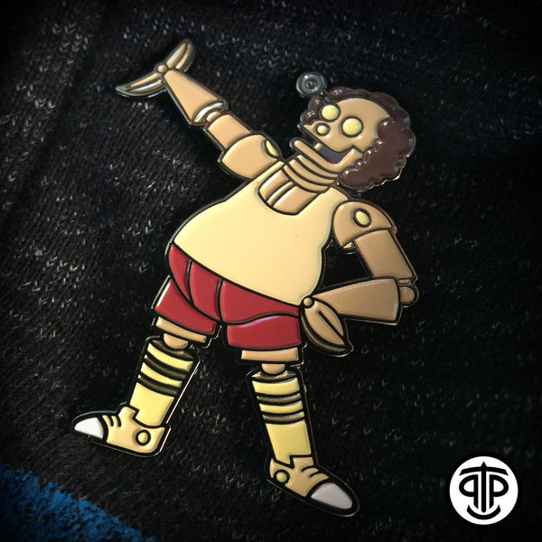 ROBOTIC RICHARD SIMMONS ENAMEL PIN