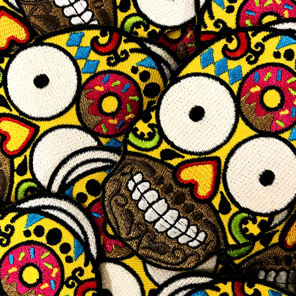 HOMER CANDY SKULL PATCH