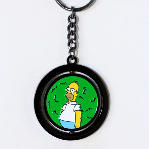 DISAPPEARING HOMER SPINNING KEYRING