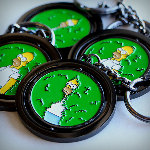 DISAPPEARING HOMER SPINNING KEYRING