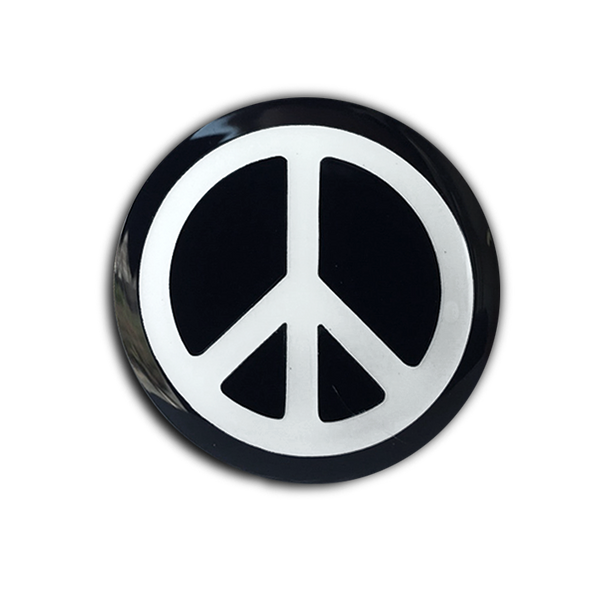 PEACE SIGN PATCH & PIN COMBO (glow-in-the-dark!)