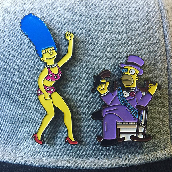 DANCING MARGE & SENATOR HOMER PIN COMBO