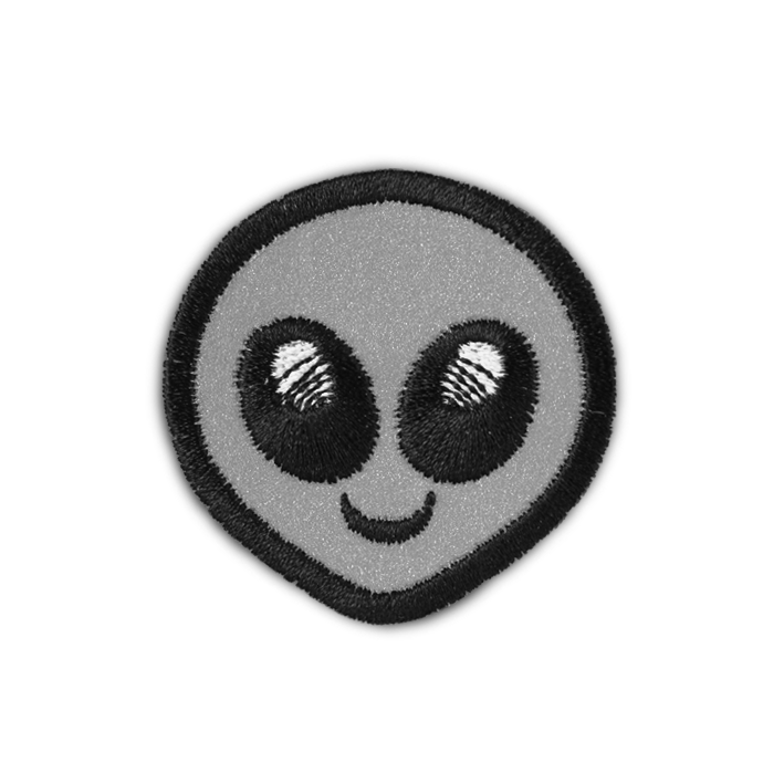 REFLECTIVE ALIEN FACE PATCH