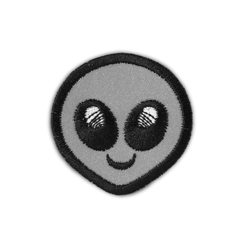 REFLECTIVE ALIEN FACE PATCH