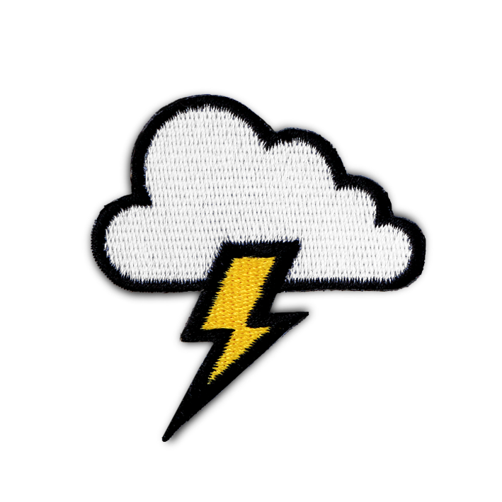 CLOUD & LIGHTNING BOLT PATCH