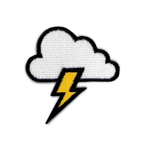 CLOUD & LIGHTNING BOLT PATCH